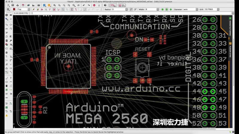CadSoft EAGLE是一款專業的印刷電路板(PCB)設計軟件，低成本、便于使用、功能強大。